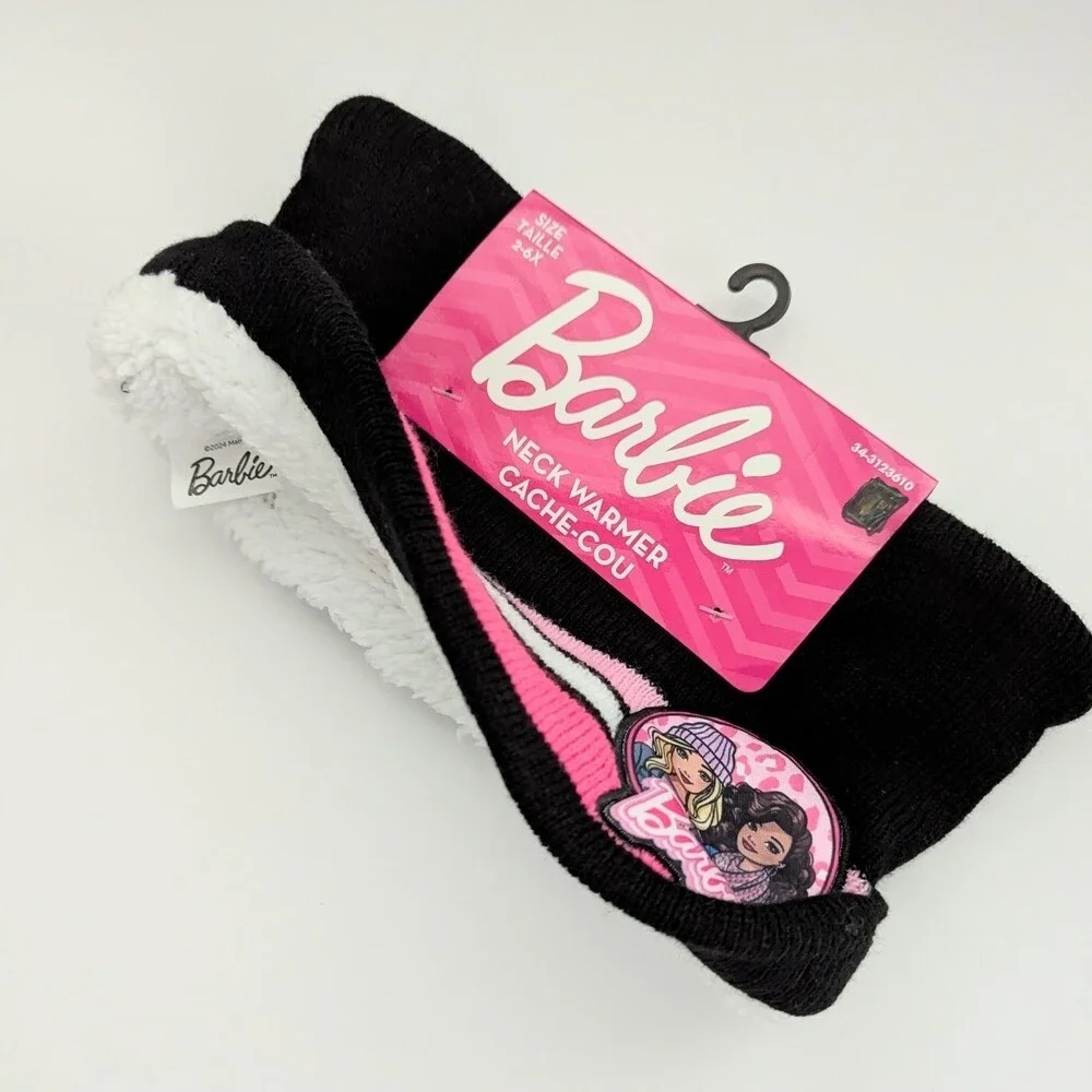 NWT Barbie Kids (Size 2-6X) Sherpa Lined Winter Neck Warmer